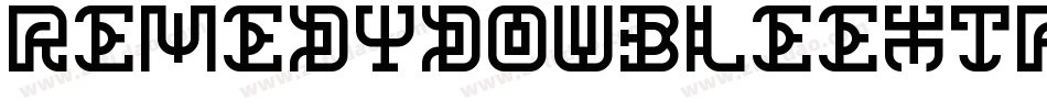 RemedyDoubleExtras Regular字体转换
